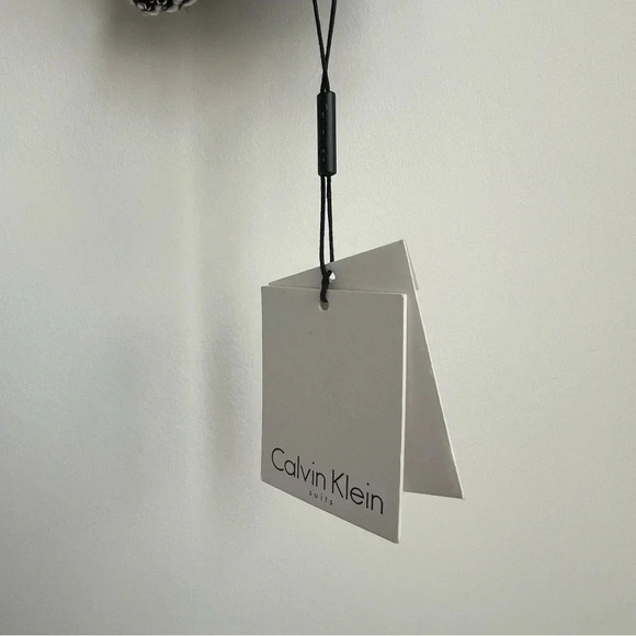 Calvin Klein Womens Black/White Tweed Knit Blazer Button NWT Textured Boucle 14 - Picture 4 of 16